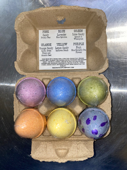 Easter egg bath bombs