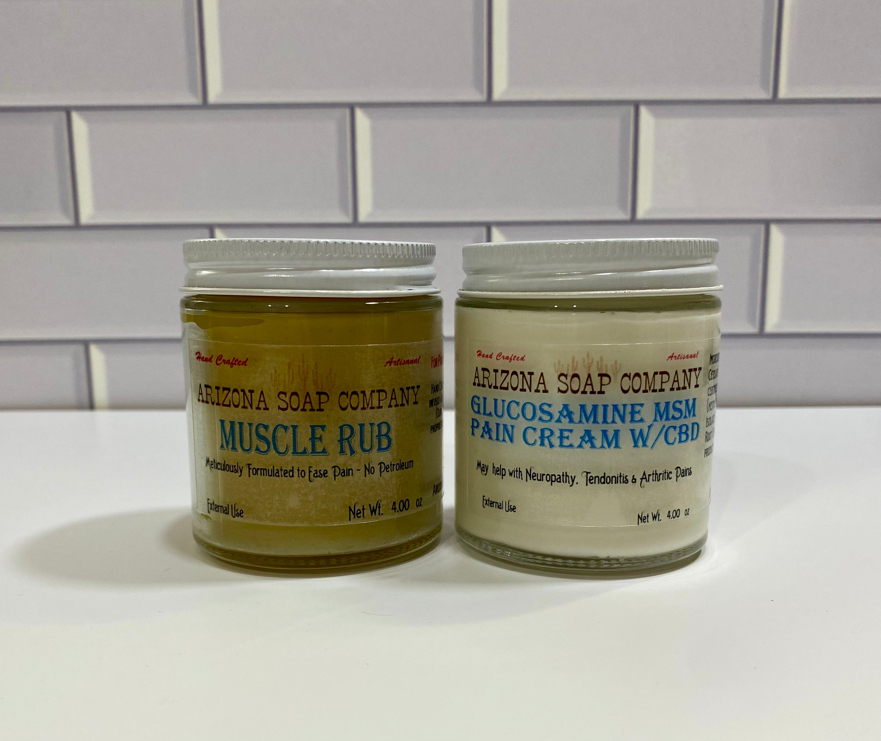 Glucosamine MSM cream + Muscle Rub set with additive