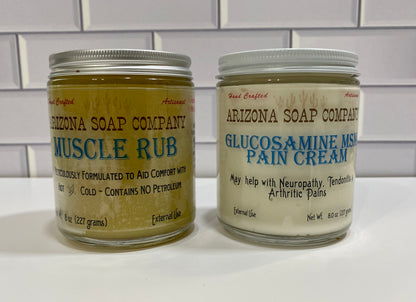 Glucosamine MSM cream + Muscle Rub set
