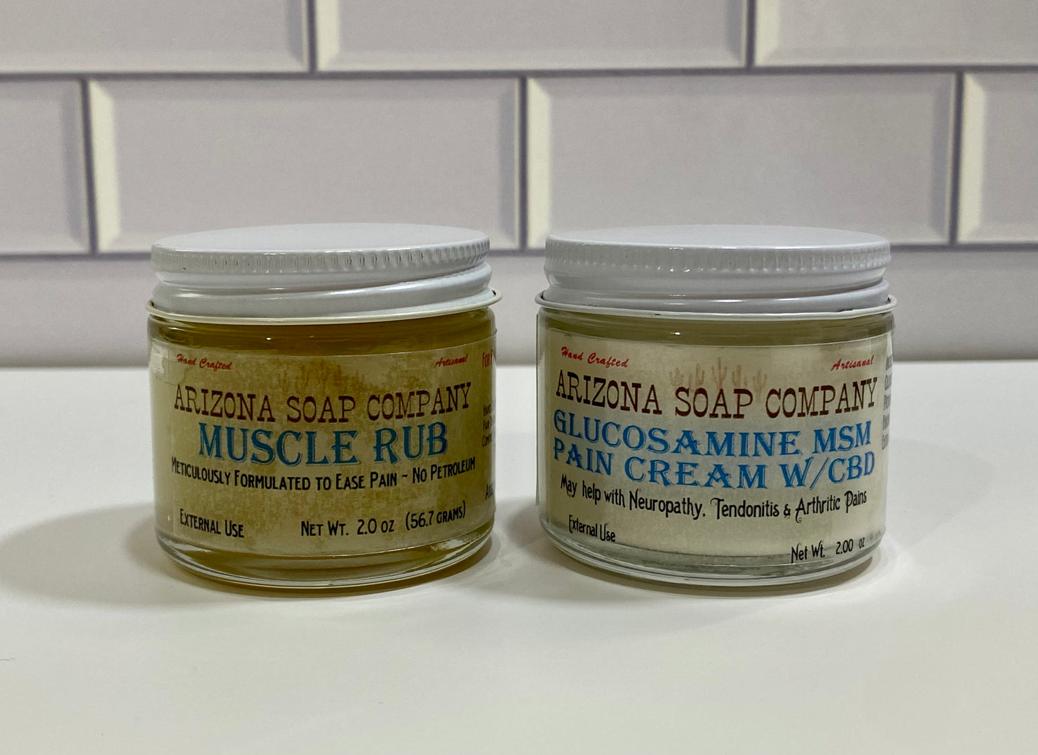 Glucosamine MSM cream + Muscle Rub set with additive